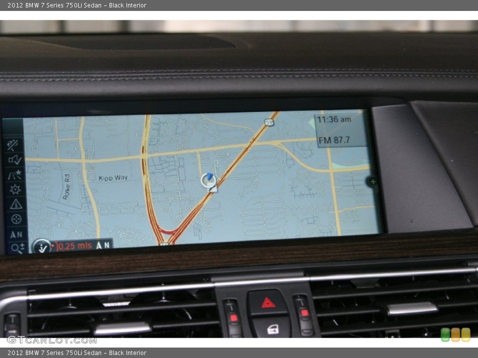 Black Interior Navigation for the 2012 BMW 7 Series 750Li Sedan #50275416