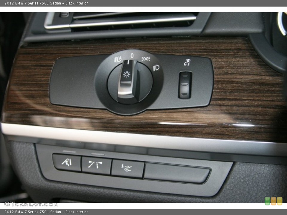 Black Interior Controls for the 2012 BMW 7 Series 750Li Sedan #50275529