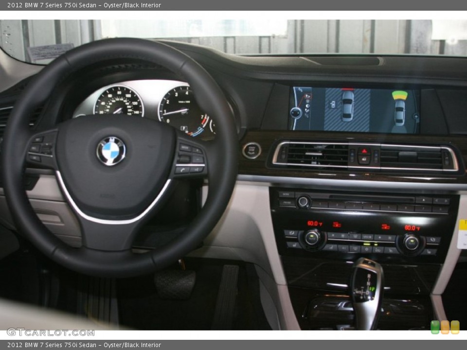 Oyster/Black Interior Dashboard for the 2012 BMW 7 Series 750i Sedan #50275620