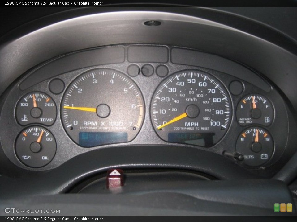 Graphite Interior Gauges for the 1998 GMC Sonoma SLS Regular Cab #50277351