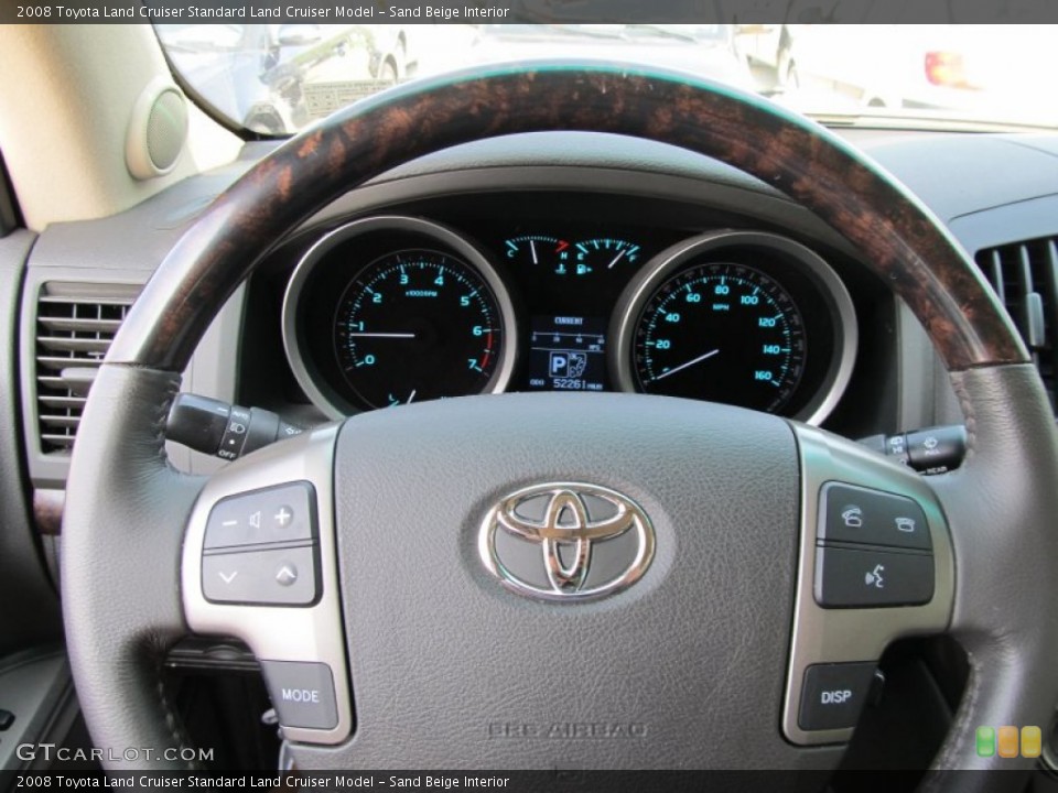 Sand Beige Interior Steering Wheel for the 2008 Toyota Land Cruiser  #50277813