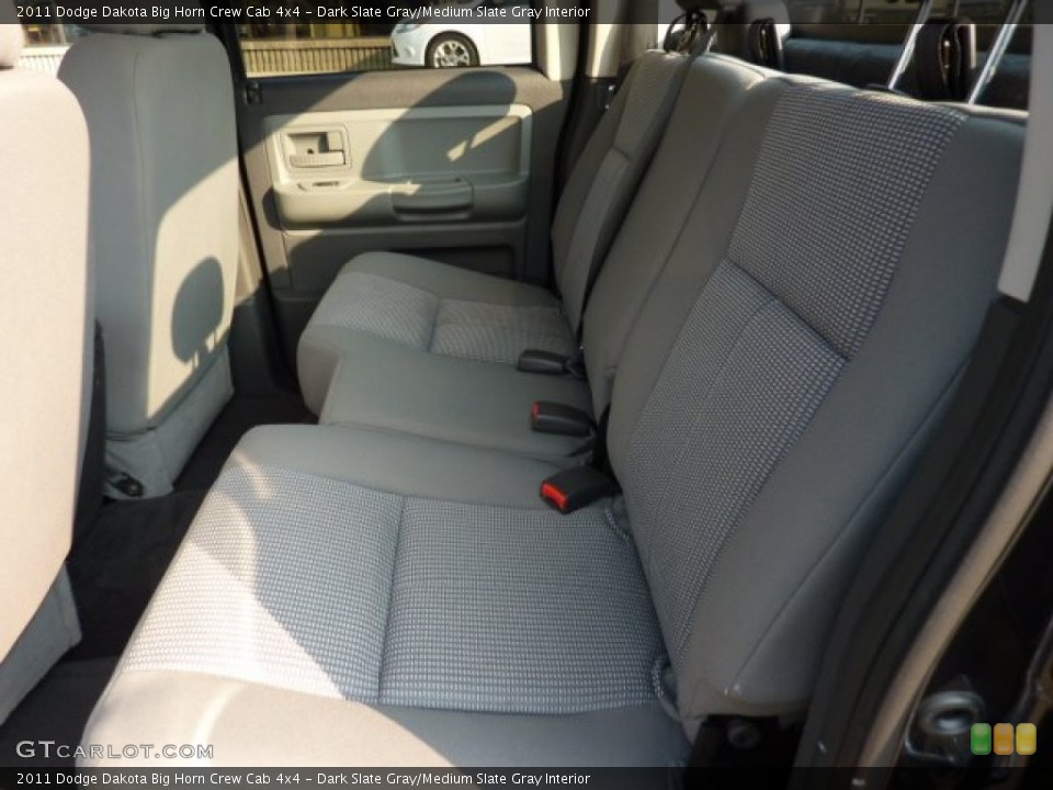 Dark Slate Gray/Medium Slate Gray Interior Photo for the 2011 Dodge Dakota Big Horn Crew Cab 4x4 #50278545