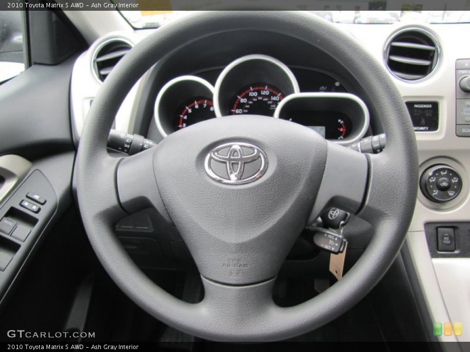 Ash Gray Interior Steering Wheel for the 2010 Toyota Matrix S AWD #50279007