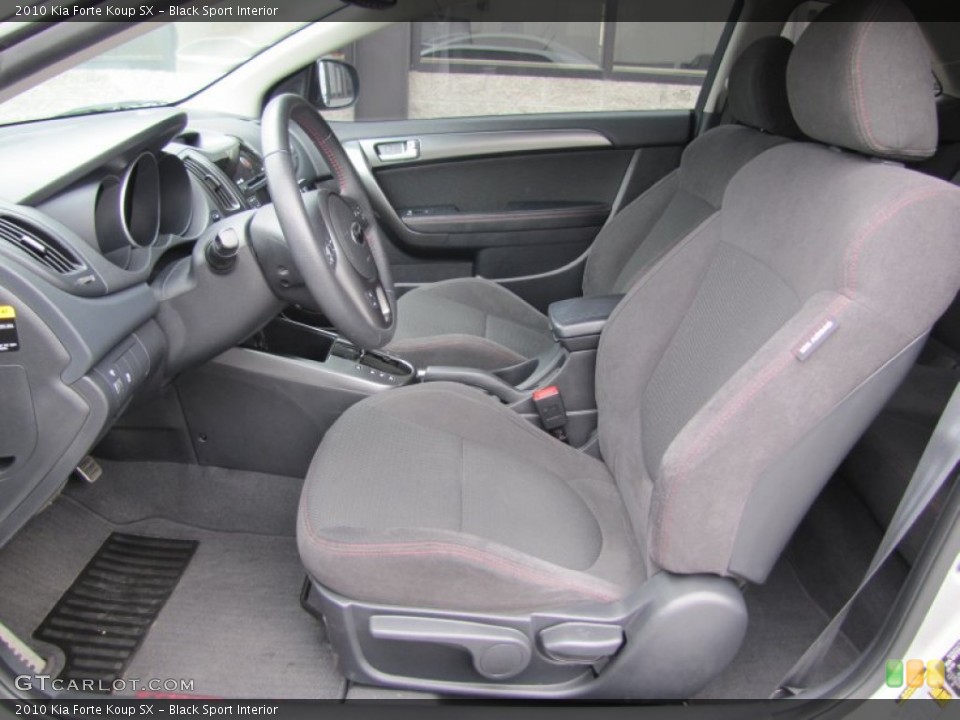Black Sport Interior Photo for the 2010 Kia Forte Koup SX #50279391
