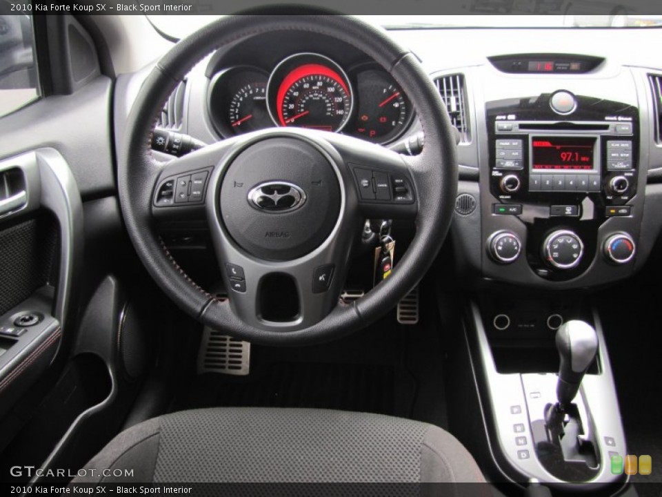 Black Sport Interior Dashboard for the 2010 Kia Forte Koup SX #50279409