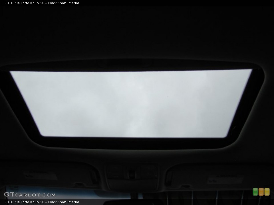 Black Sport Interior Sunroof for the 2010 Kia Forte Koup SX #50279681