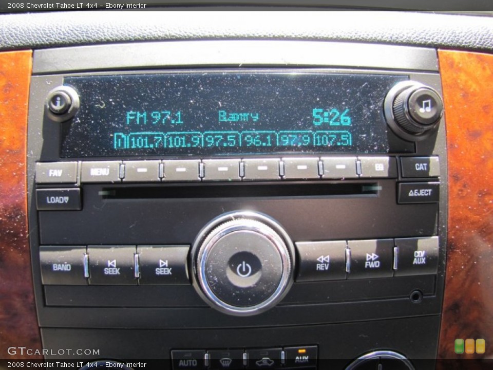 Ebony Interior Controls for the 2008 Chevrolet Tahoe LT 4x4 #50280516