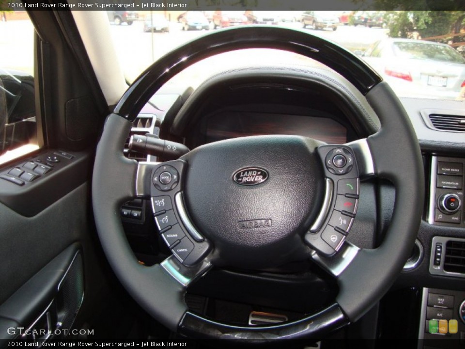 Jet Black Interior Steering Wheel for the 2010 Land Rover Range Rover Supercharged #50281071