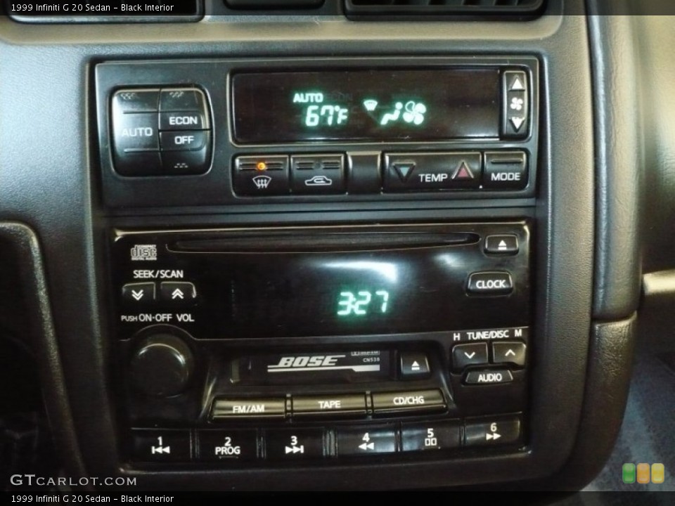 Black Interior Controls for the 1999 Infiniti G 20 Sedan #50281107
