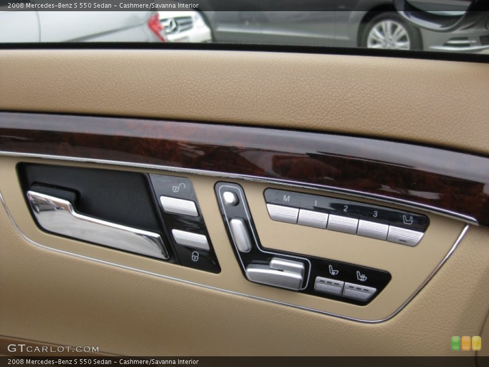 Cashmere/Savanna Interior Controls for the 2008 Mercedes-Benz S 550 Sedan #50281349