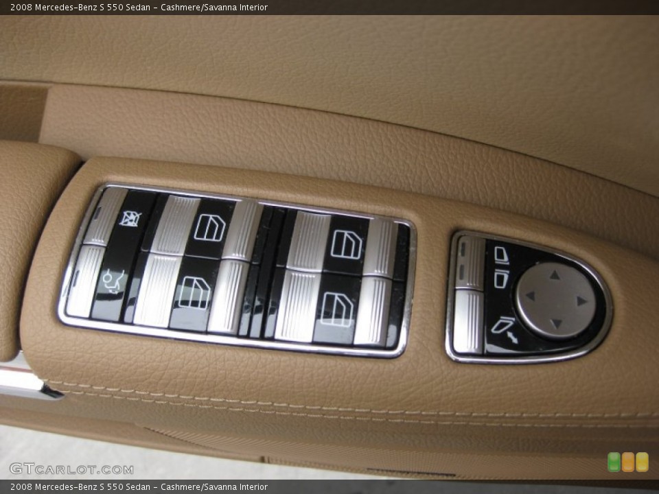 Cashmere/Savanna Interior Controls for the 2008 Mercedes-Benz S 550 Sedan #50281362