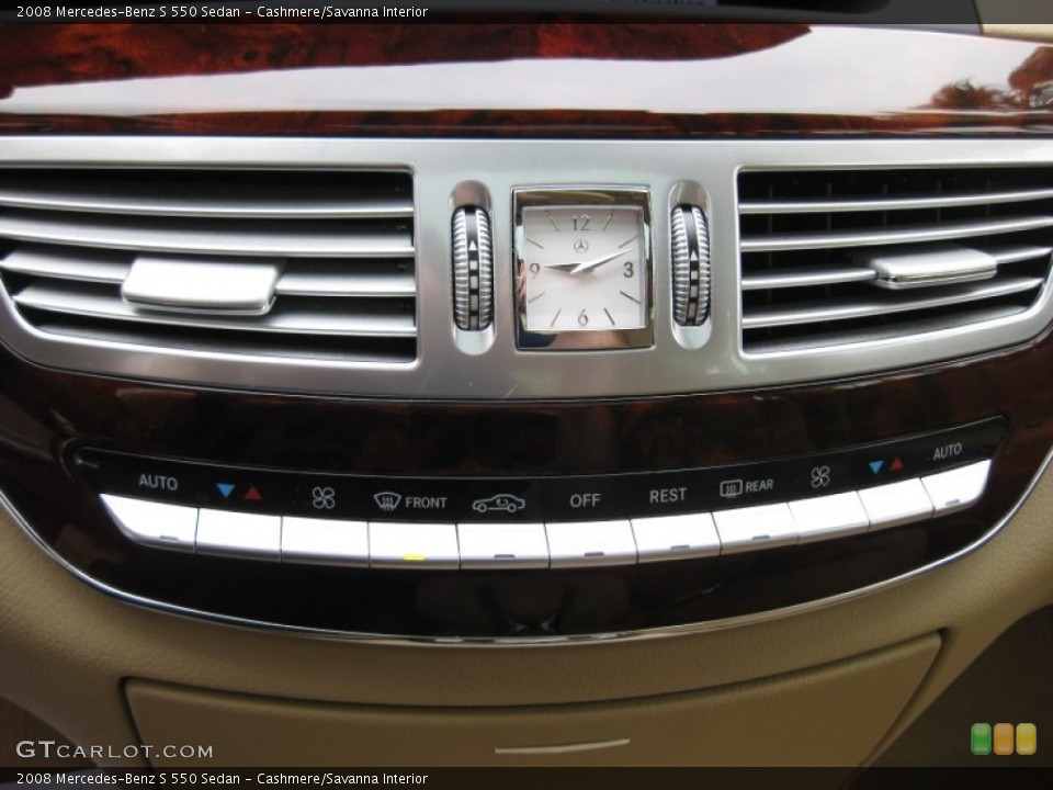 Cashmere/Savanna Interior Controls for the 2008 Mercedes-Benz S 550 Sedan #50281485