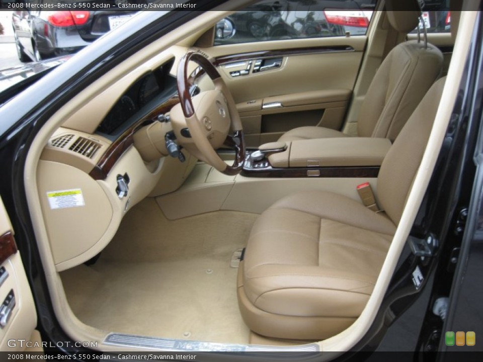 Cashmere/Savanna Interior Photo for the 2008 Mercedes-Benz S 550 Sedan #50281539