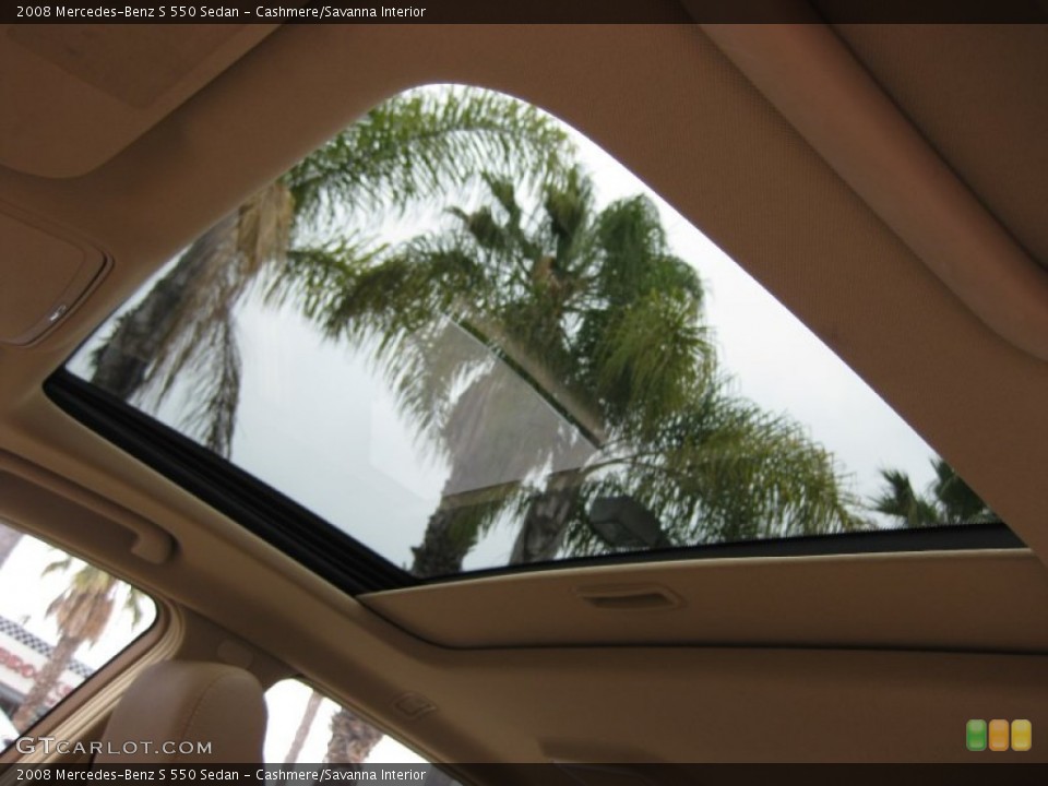 Cashmere/Savanna Interior Sunroof for the 2008 Mercedes-Benz S 550 Sedan #50281569
