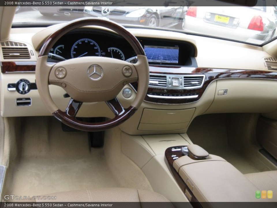 Cashmere/Savanna Interior Dashboard for the 2008 Mercedes-Benz S 550 Sedan #50281584