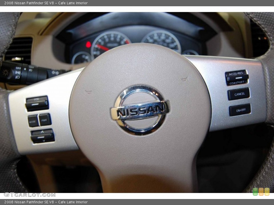 Cafe Latte Interior Controls for the 2008 Nissan Pathfinder SE V8 #50282793