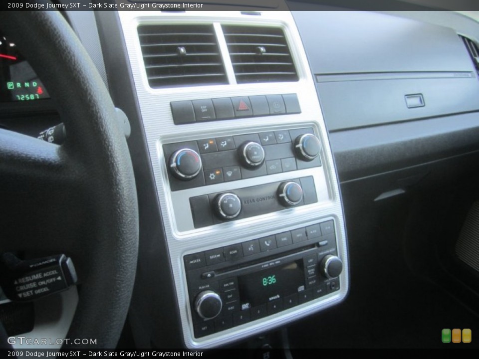 Dark Slate Gray/Light Graystone Interior Controls for the 2009 Dodge Journey SXT #50284530