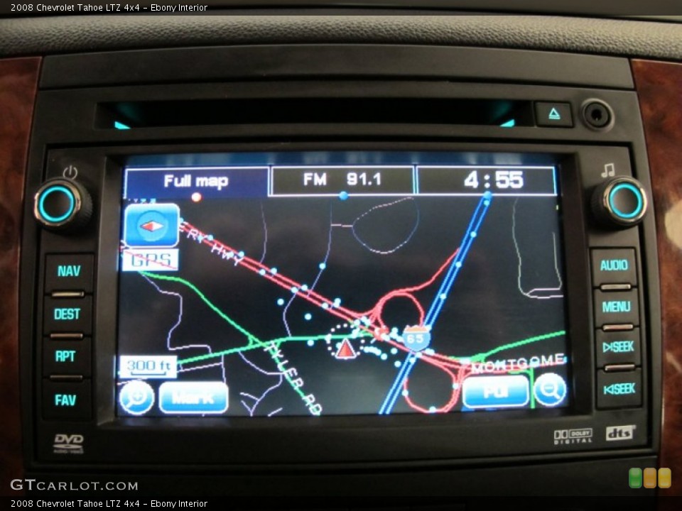 Ebony Interior Navigation for the 2008 Chevrolet Tahoe LTZ 4x4 #50285883