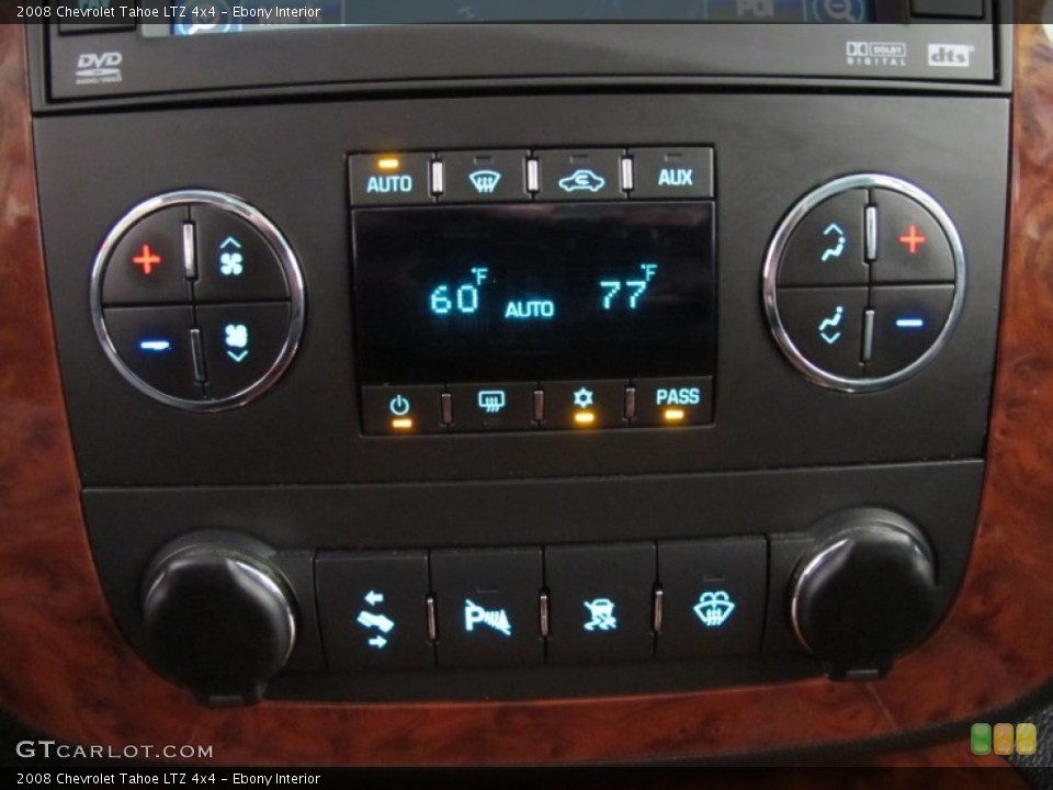Ebony Interior Controls for the 2008 Chevrolet Tahoe LTZ 4x4 #50285895