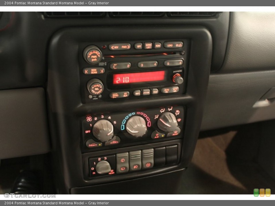 Gray Interior Controls for the 2004 Pontiac Montana  #50286162