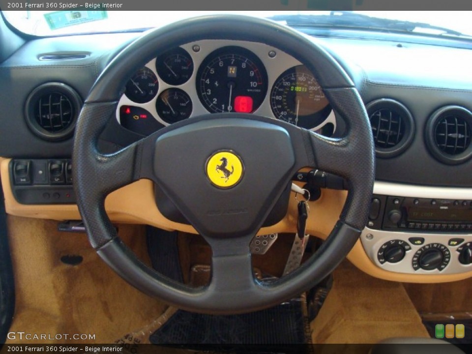 Beige Interior Steering Wheel for the 2001 Ferrari 360 Spider #50287779