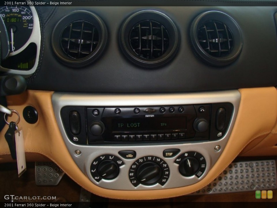 Beige Interior Controls for the 2001 Ferrari 360 Spider #50287791
