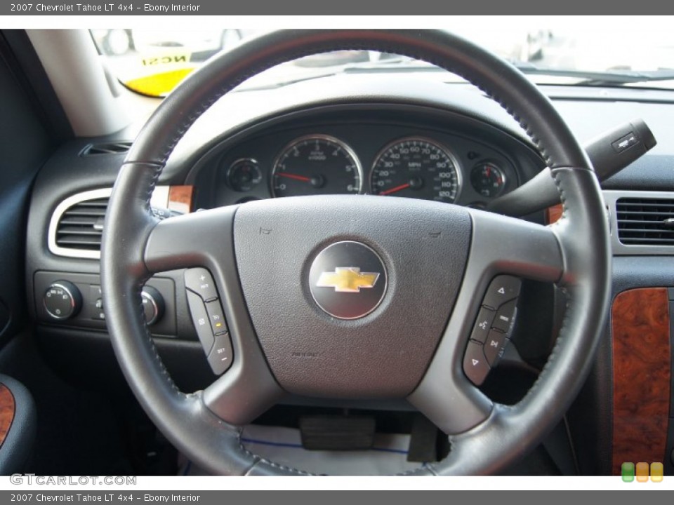Ebony Interior Steering Wheel for the 2007 Chevrolet Tahoe LT 4x4 #50290224