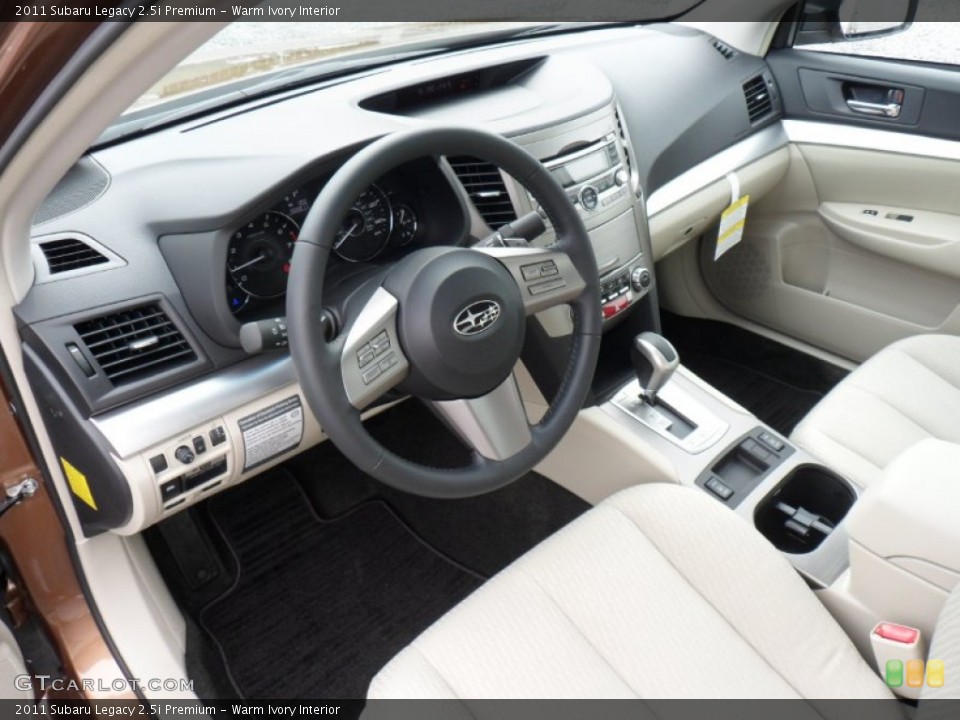 Warm Ivory Interior Prime Interior for the 2011 Subaru Legacy 2.5i Premium #50290308