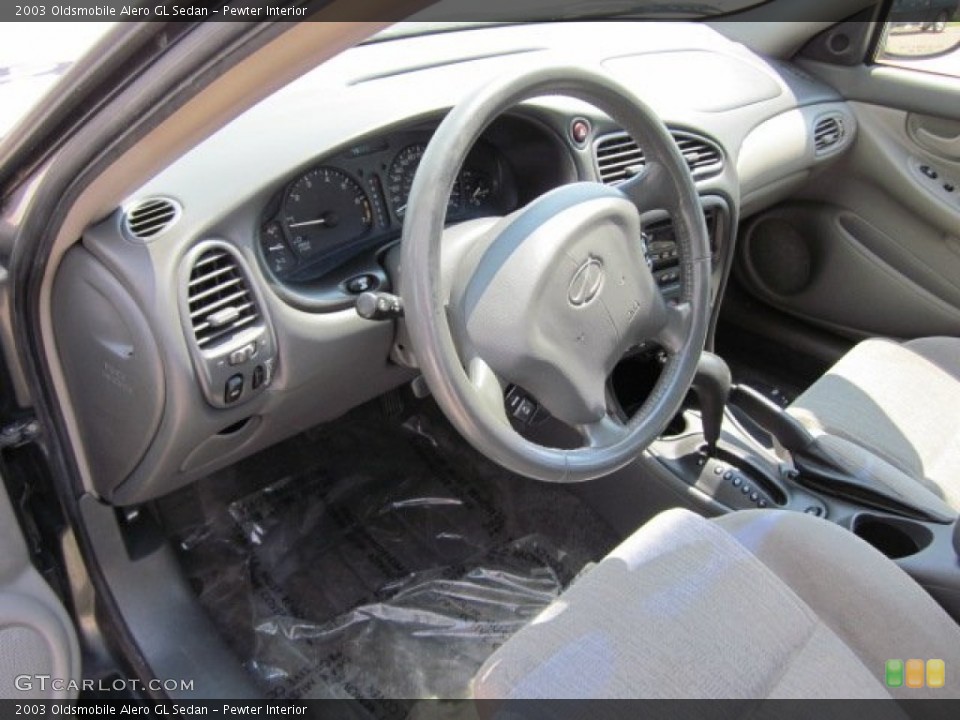 Pewter Interior Prime Interior for the 2003 Oldsmobile Alero GL Sedan #50290548