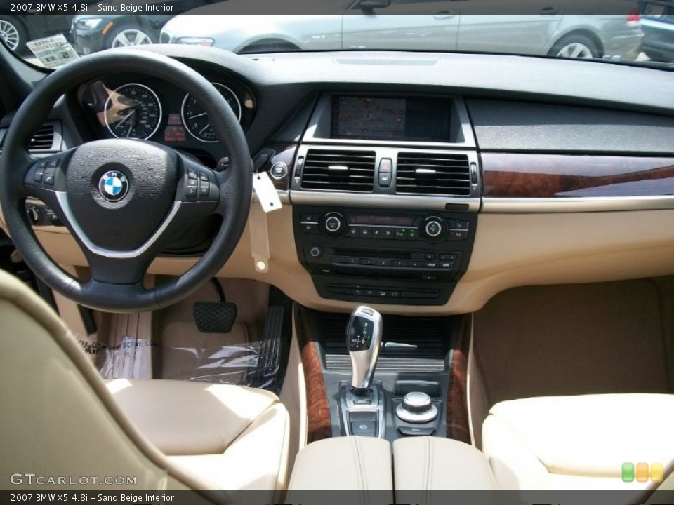 Sand Beige Interior Dashboard for the 2007 BMW X5 4.8i #50292294