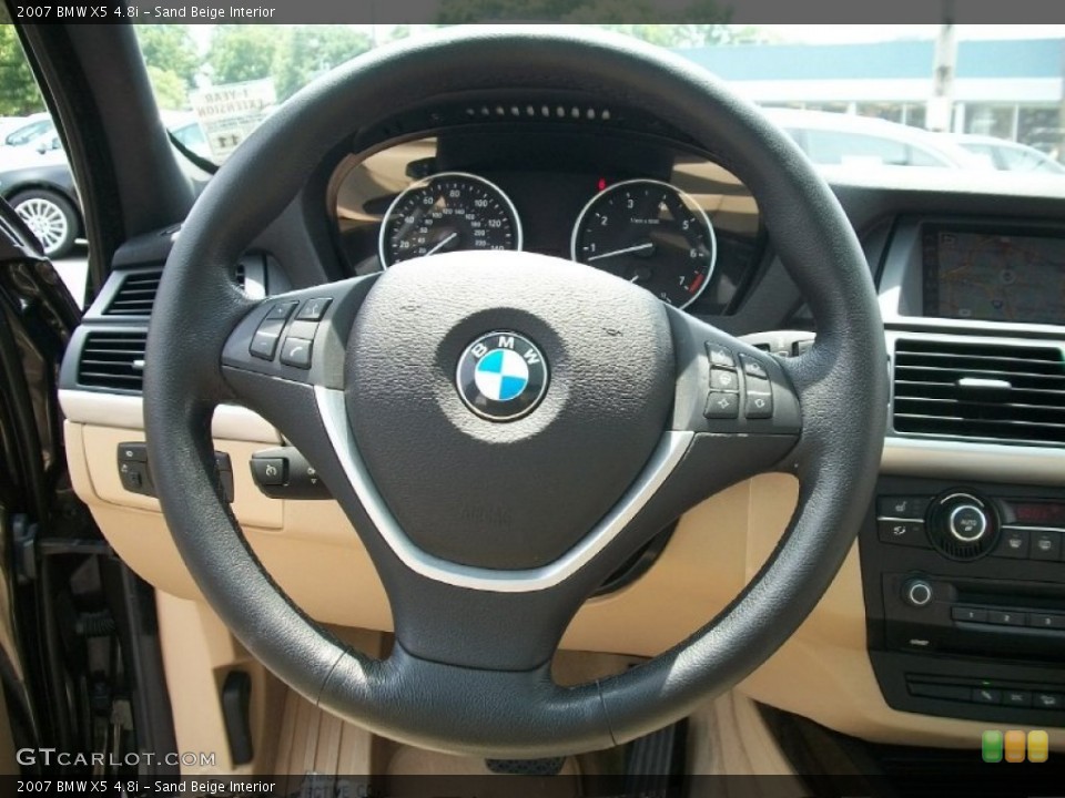 Sand Beige Interior Steering Wheel for the 2007 BMW X5 4.8i #50292309