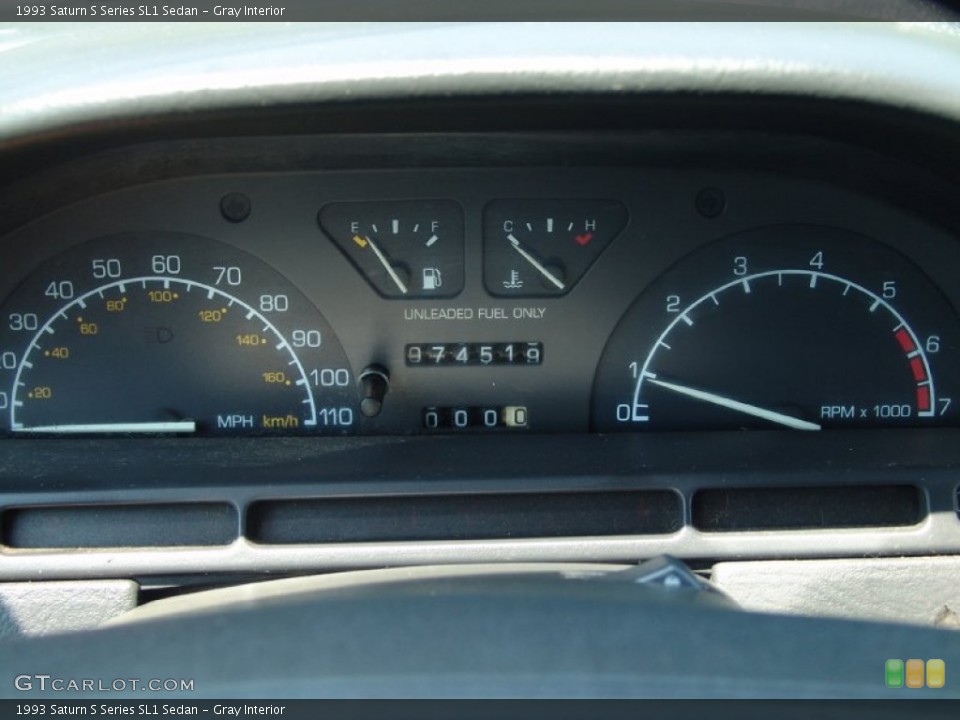 Gray Interior Gauges for the 1993 Saturn S Series SL1 Sedan #50293452