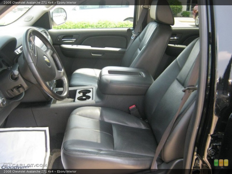 Ebony Interior Photo for the 2008 Chevrolet Avalanche Z71 4x4 #50294799