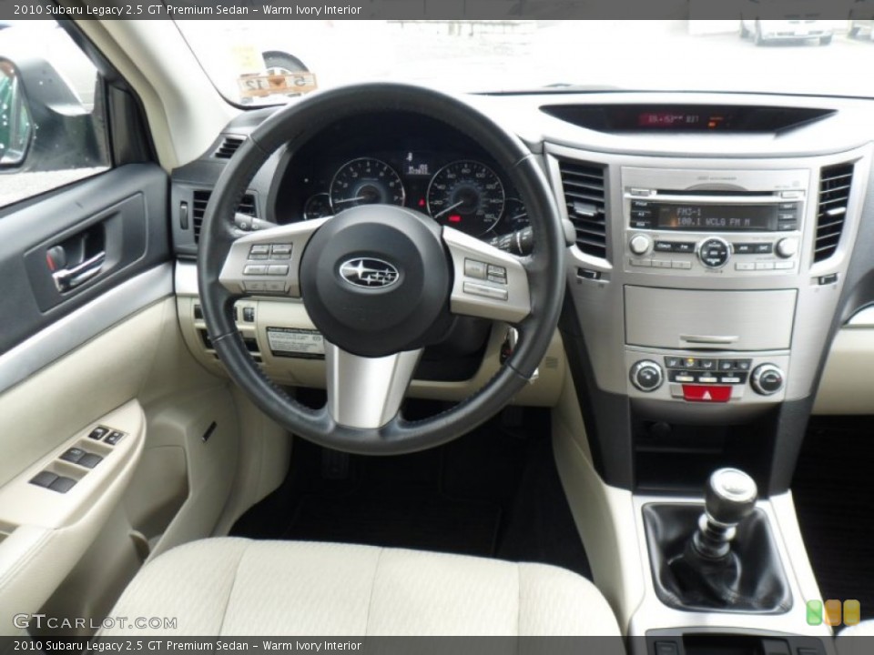 Warm Ivory Interior Dashboard for the 2010 Subaru Legacy 2.5 GT Premium Sedan #50295204