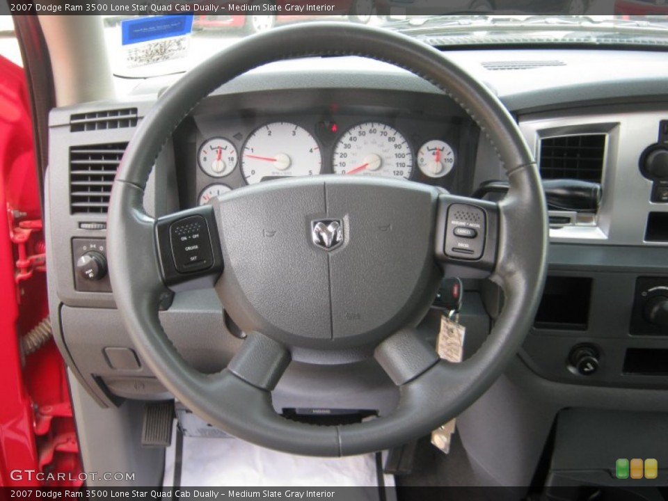 Medium Slate Gray Interior Steering Wheel for the 2007 Dodge Ram 3500 Lone Star Quad Cab Dually #50295804