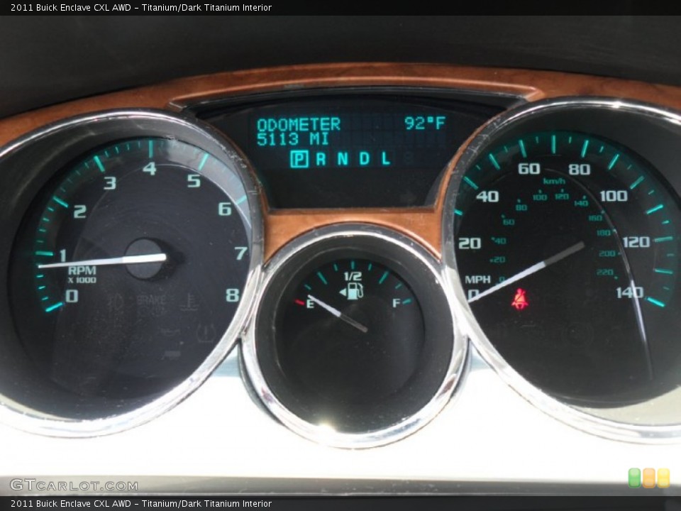Titanium/Dark Titanium Interior Gauges for the 2011 Buick Enclave CXL AWD #50296746