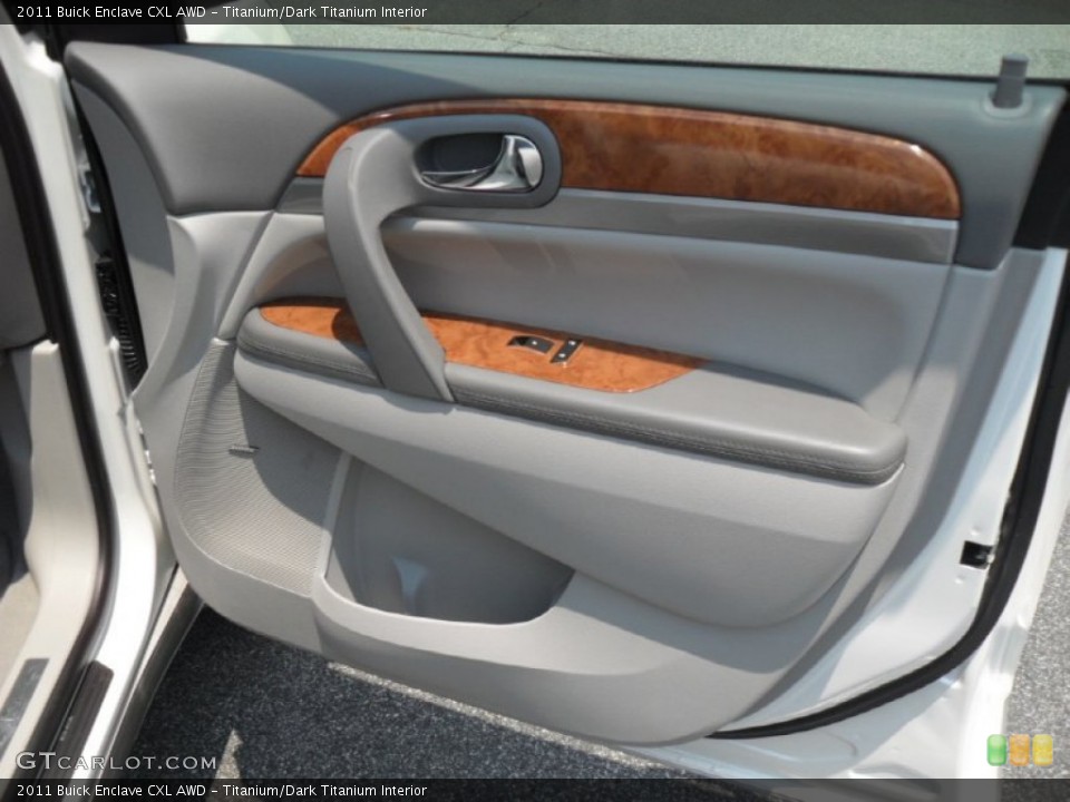Titanium/Dark Titanium Interior Door Panel for the 2011 Buick Enclave CXL AWD #50296893