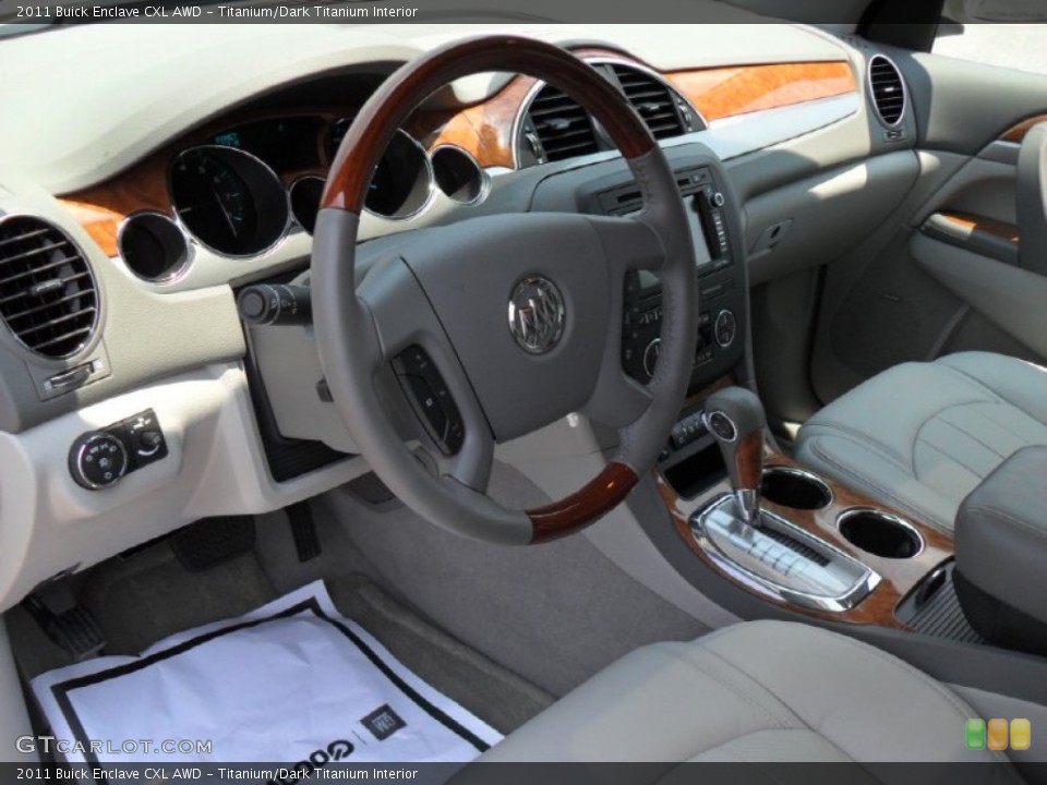 Titanium/Dark Titanium Interior Prime Interior for the 2011 Buick Enclave CXL AWD #50296953