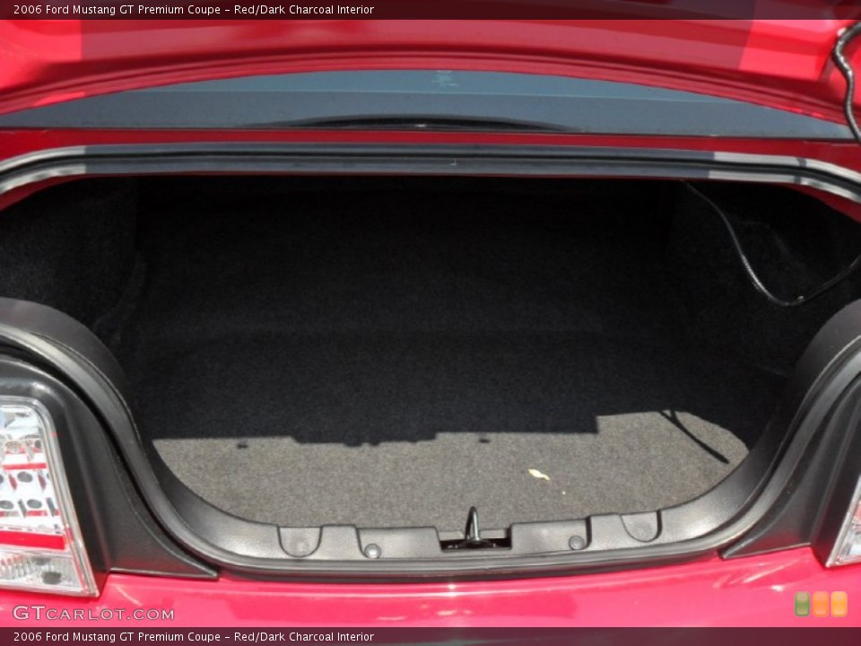 Red/Dark Charcoal Interior Trunk for the 2006 Ford Mustang GT Premium Coupe #50297118