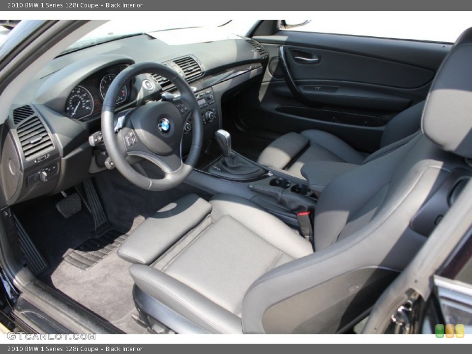Black Interior Photo for the 2010 BMW 1 Series 128i Coupe #50298603