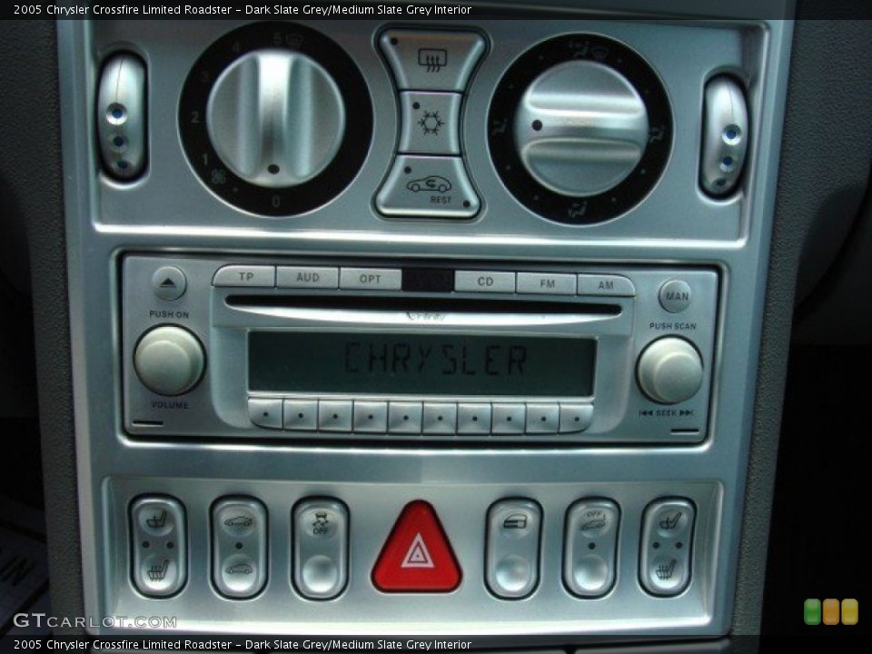 Dark Slate Grey/Medium Slate Grey Interior Controls for the 2005 Chrysler Crossfire Limited Roadster #50300637