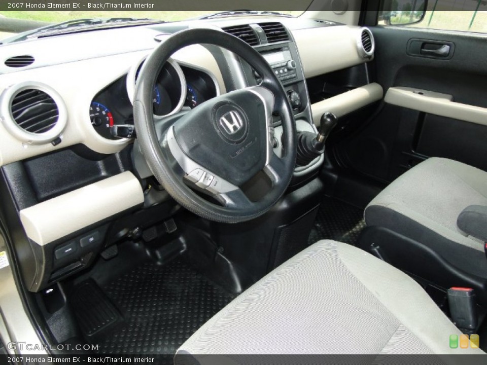 Black/Titanium Interior Prime Interior for the 2007 Honda Element EX #50300808