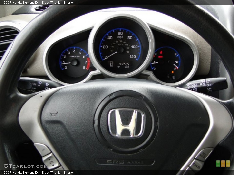 Black/Titanium Interior Gauges for the 2007 Honda Element EX #50300874