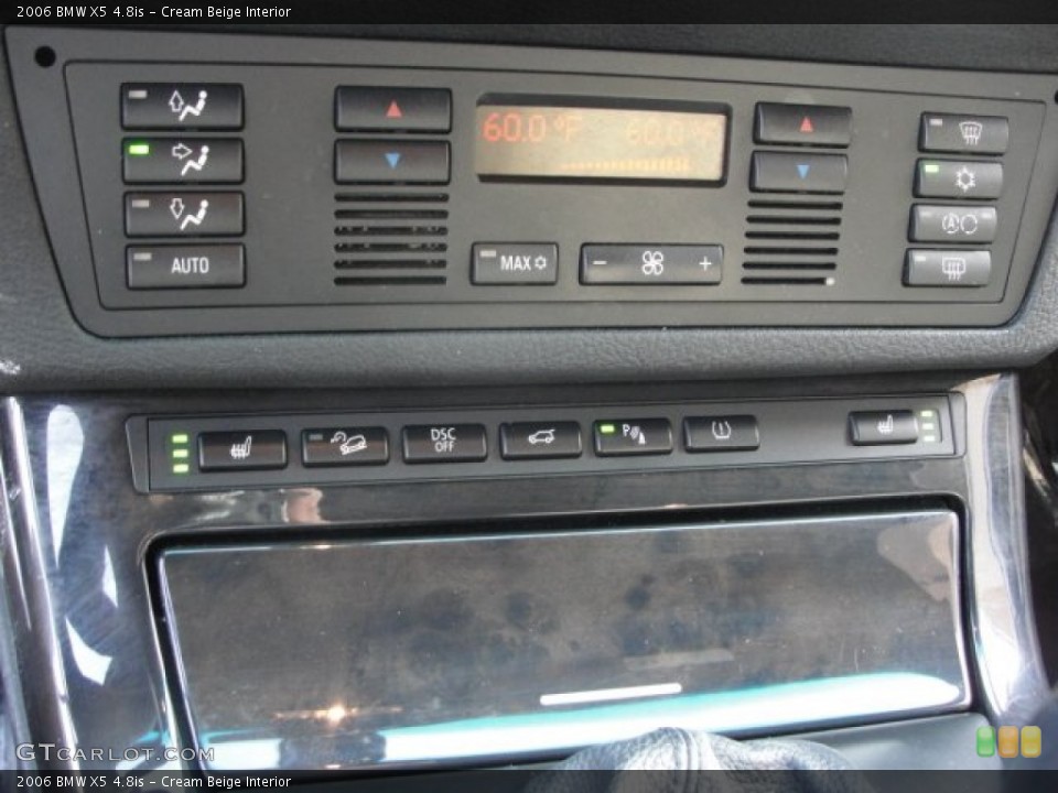 Cream Beige Interior Controls for the 2006 BMW X5 4.8is #50300886