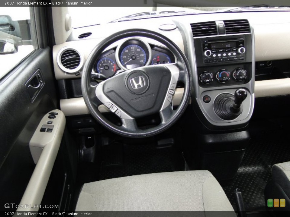 Black/Titanium Interior Dashboard for the 2007 Honda Element EX #50300919