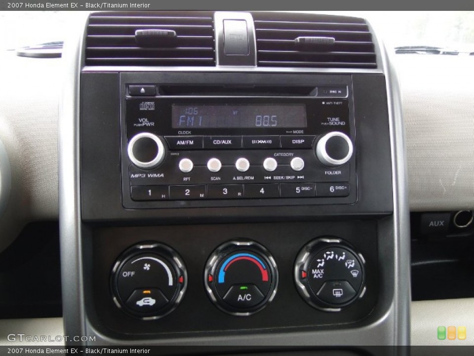 Black/Titanium Interior Controls for the 2007 Honda Element EX #50300934