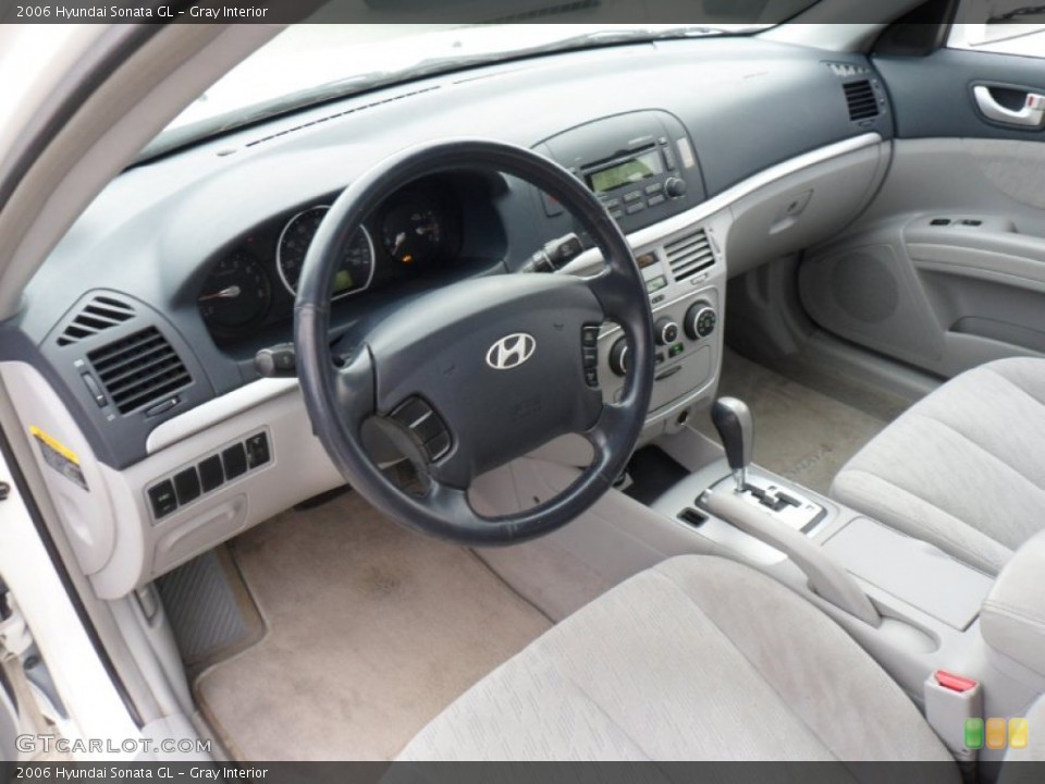 Gray Interior Prime Interior for the 2006 Hyundai Sonata GL #50301960
