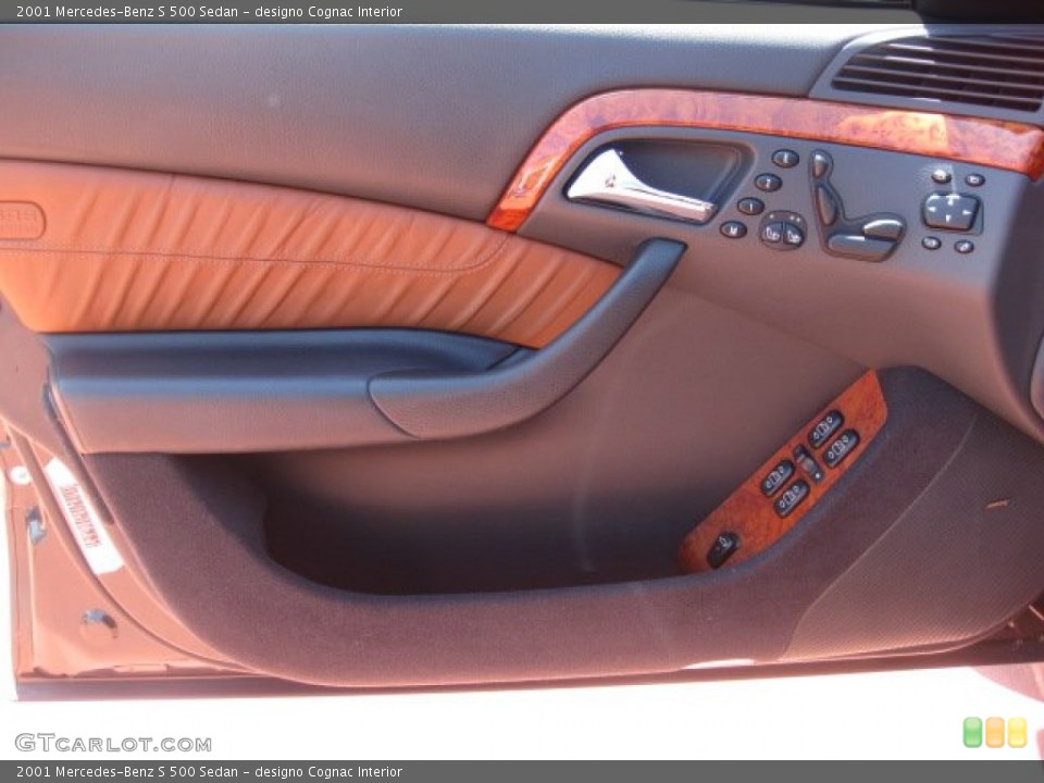designo Cognac Interior Door Panel for the 2001 Mercedes-Benz S 500 Sedan #50302014
