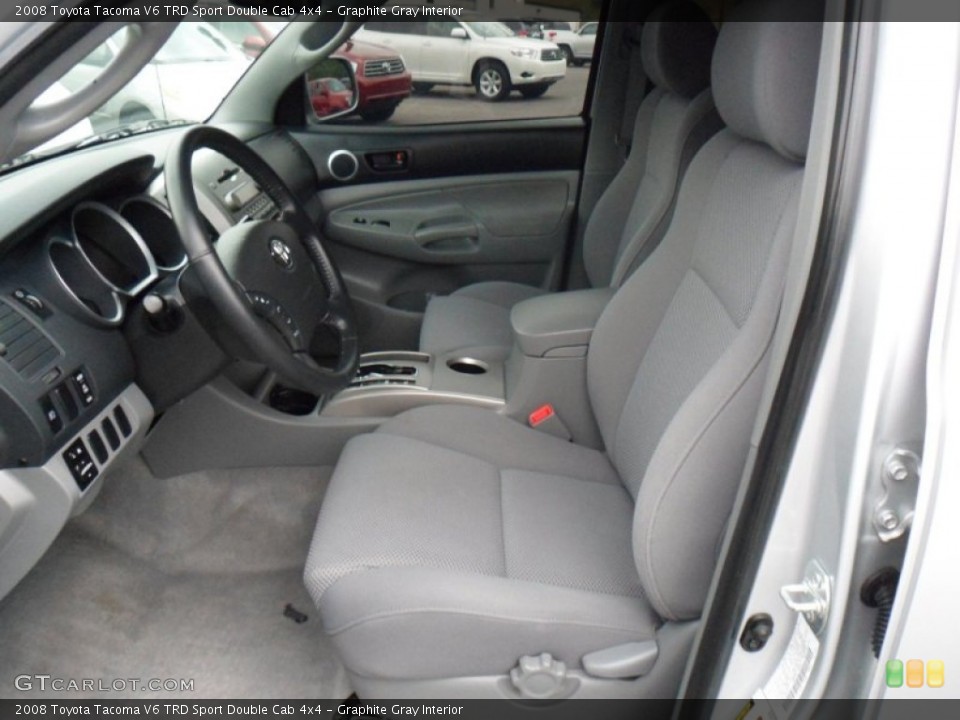 Graphite Gray Interior Photo for the 2008 Toyota Tacoma V6 TRD Sport Double Cab 4x4 #50302377