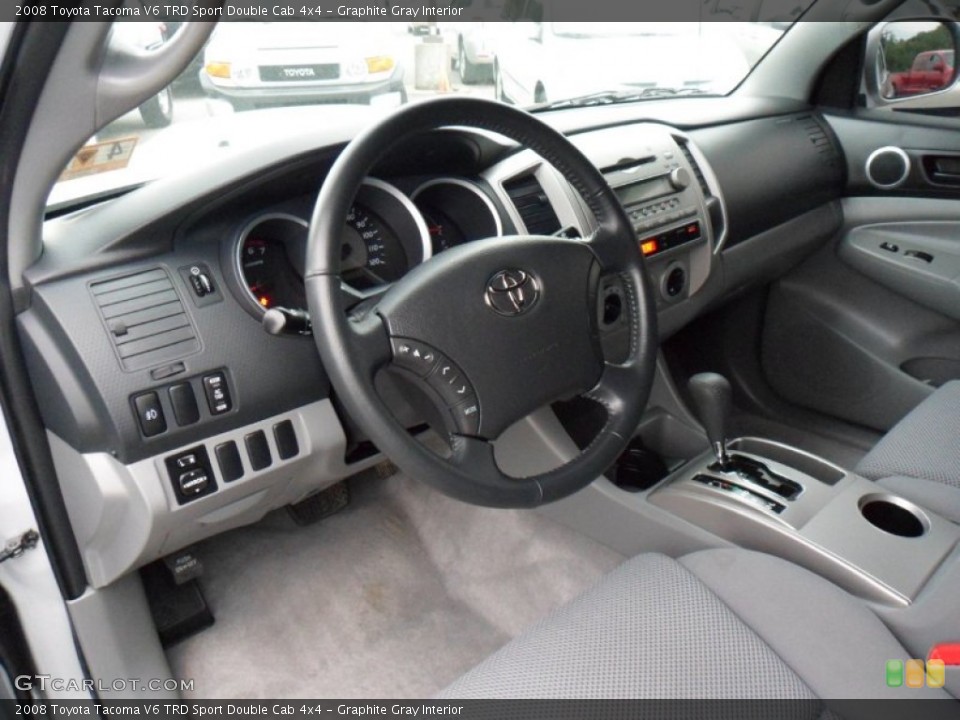 Graphite Gray Interior Photo for the 2008 Toyota Tacoma V6 TRD Sport Double Cab 4x4 #50302392